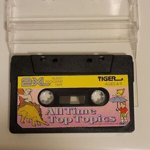 Tiger All Time Top Topics Cassette Tape For 2-XL Robot Audio Program Tape 1992‎